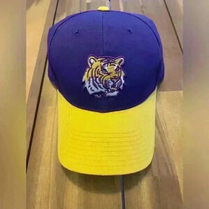 NWT LSU adjustable fit purple/ yellow hat